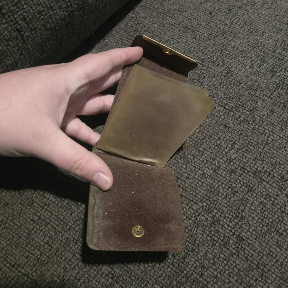 Vintage Brown Wallet Photo Holder